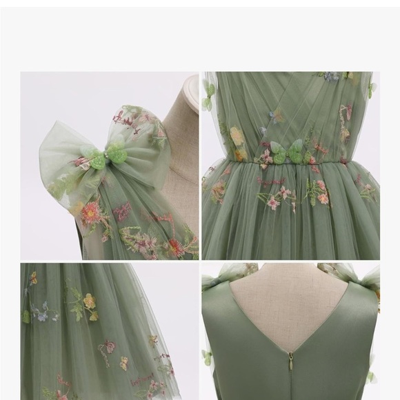 IMEKIS Toddler Kids Girls Butterfly Dress Sparkle Sequins Tulle Formal 2-3T - Picture 5 of 9